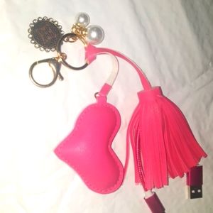 Pink Charms Keychain